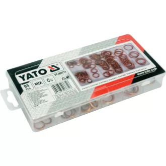 Set de inele O din cupru YATO 95 buc