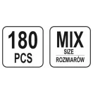 Set manșoane YATO 180 buc