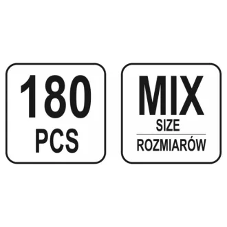 Set manșoane YATO 180 buc