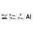 Pompă de ungere manuală YATO 500 ml 31-70 MPa