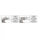 YATO Ungere cu pârghie 500 cm3 7-70 MPa presiune reglabilă