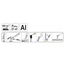 YATO Pompă manuală pentru ungere 600 ml 27-41 MPa