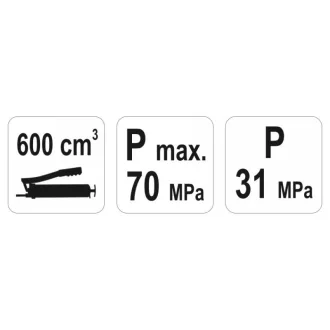 Unsoare YATO Lever 600 ml 31-70 mPa