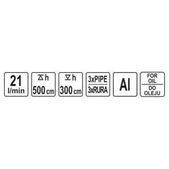 Pompa de butoi YATO rotativa 21 litri/minut aluminiu