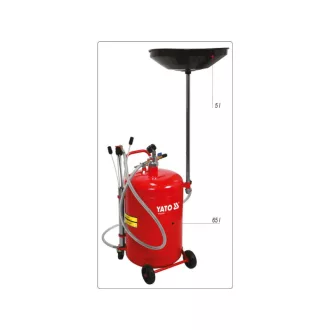 YATO Extractor pneumatic / colector ulei 8 bar 65 litri