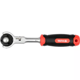   YATO Bară de antrenare cu clichet 1/4" 145 mm 72T cu cap rotativ CrV