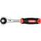 YATO Bară de antrenare cu clichet 1/4" 145 mm 72T cu cap rotativ CrV