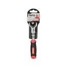 YATO Bară de antrenare cu clichet 1/4" 145 mm 72T cu cap rotativ CrV