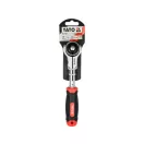 YATO Bară de acționare cu clichet 3/8" 195 mm 72T cu cap rotativ CrV