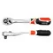 Coadă de antrenare cu clichet YATO 1/2" 255mm 72T Tijă îndoită Mâner moale CrV