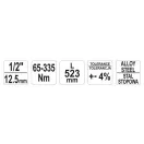 Cheie dinamometrică YATO 1/2" 65-335 Nm / 518-540 mm