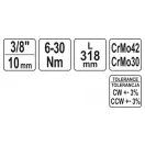 Cheie dinamometrică YATO 3/8" 6-30 Nm / 295-316 mm