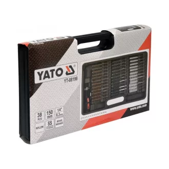 YATO Set de perii de curățare chiulasa 38 piese 8-19 mm