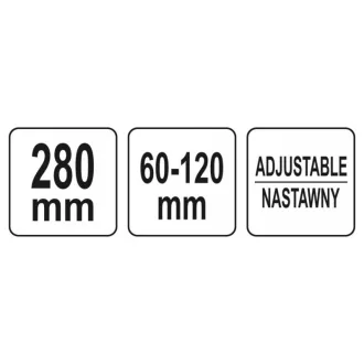   Clești pentru îndepărtarea filtrului de ulei YATO 60-120 mm
