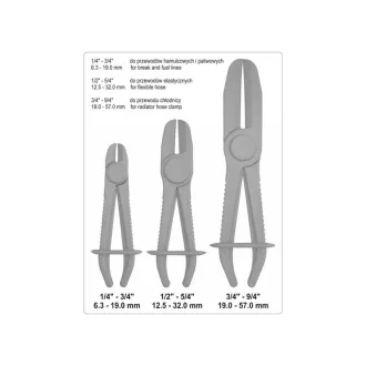 YATO Set cleme flexibile 3 piese
