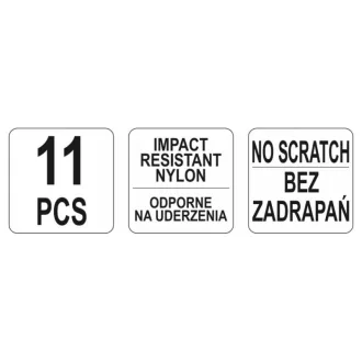 YATO Set demontare tapițerie 11 piese