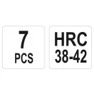 Set de schimb parbriz YATO 7 piese HRC 38-42
