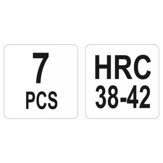 Set de schimb parbriz YATO 7 piese HRC 38-42