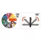 Lampa cu LED cu acumulator pentru inspectie culori YATO 400 lm 5 W