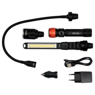 YATO Lampă LED pe baterie 3 în 1 380 lm
