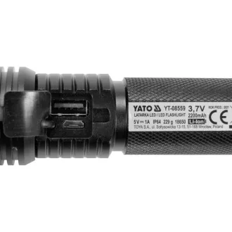 YATO Lanternă de buzunar cu LED și baterie 900 lm