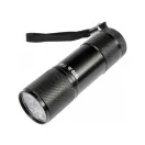 YATO Lanterna LED cu baterii 30 lm aluminiu negru 3 x AAA