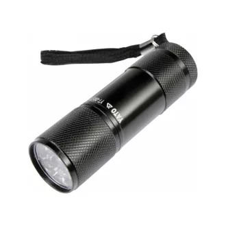 YATO Lanterna LED cu baterii 30 lm aluminiu negru 3 x AAA