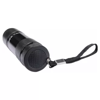 YATO Lanterna LED cu baterii 30 lm aluminiu negru 3 x AAA