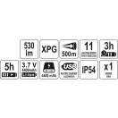 YATO Lanternă LED de camping cu 11 moduri 530 lm