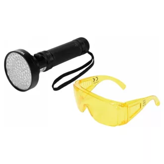 Lanterna UV reîncărcabilă YATO + ochelari