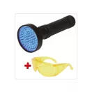 Lanterna UV reîncărcabilă YATO + ochelari