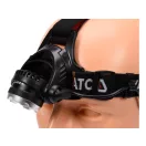 Lanterna frontală LED reîncărcabilă YATO XM-L2 CREE cu focalizare reglabilă