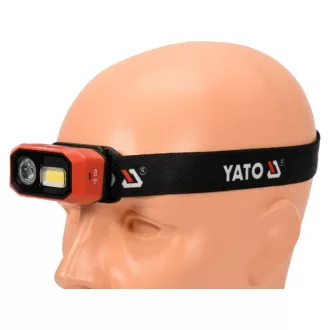   YATO Lanternă LED pentru cap cu baterie 480 lm cu senzor de mișcare