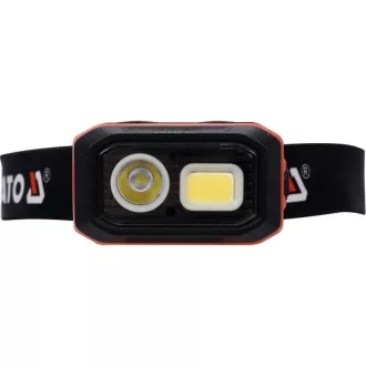   YATO Lampă frontală LED cu acumulator/baterie 500 lumeni cu senzor de mișcare