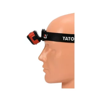   YATO Lampă frontală LED cu acumulator/baterie 500 lumeni cu senzor de mișcare