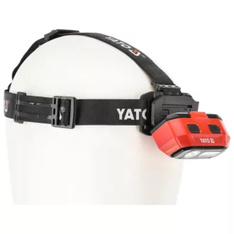   Lampa de cap cu LED cu acumulator YATO 800 lm cu senzor de mișcare
