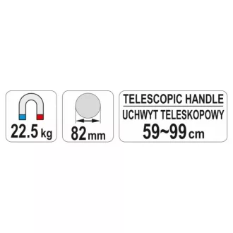 Magnet YATO Pick-up cu maner telescopic 590-990 mm