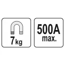 Magnet de împământare pentru sudare YATO 500A 7kg