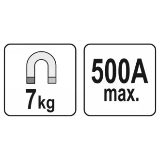 Magnet de împământare pentru sudare YATO 500A 7kg