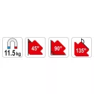 Magnet suport piese de prelucrat YATO 82 x 120 x 13 mm/11,5 kg