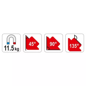   Magnet suport piese de prelucrat YATO 82 x 120 x 13 mm/11,5 kg