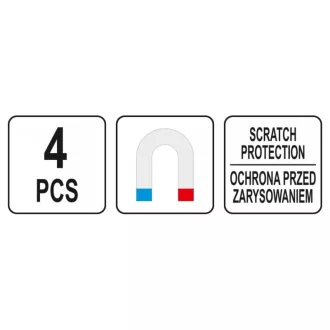 Set rafturi magnetice YATO 4 piese