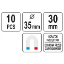 Umeraș magnetic YATO (10 buc)