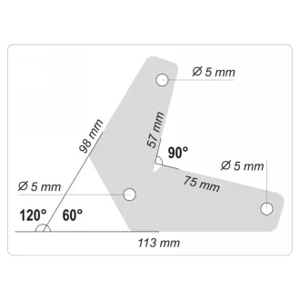   Magnet suport piesa de prelucrat YATO 60-90-120°/10 kg (2 buc)