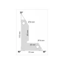 Magnet suport piese de prelucrat YATO 30-60-90°/32 kg (2 buc)