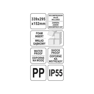  YATO Cutie pentru scule cu inserție din spumă 339 x 295 x 152 mm