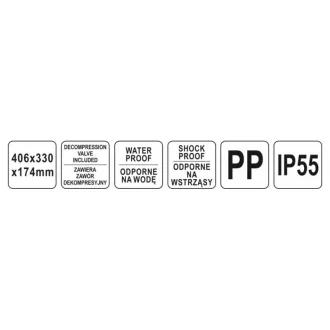   YATO Cutie pentru scule cu inserție din spumă 406 x 330 x 174 mm