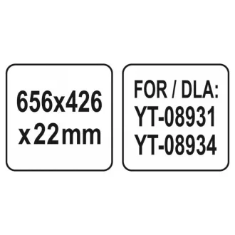 YATO Raft dulap scule 656 x 426 x 22 mm