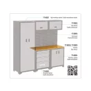 YATO Blat din lemn pentru 2 dulapuri inferioare 1320 x 457 x 22 mm