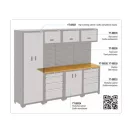 YATO Blat din lemn pentru 3 dulapuri inferioare 1980 x 457 x 22 mm